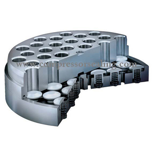 Compressor poppet valve
